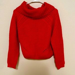 Moon and Madison size xs, knit cherry red sweater